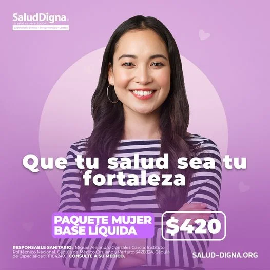 salud digna paquete mujer precio