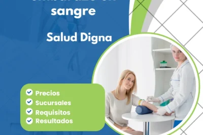 pruebas de embarazo de sangre precio salud digna