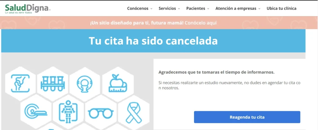 cancelar cita en salud digna